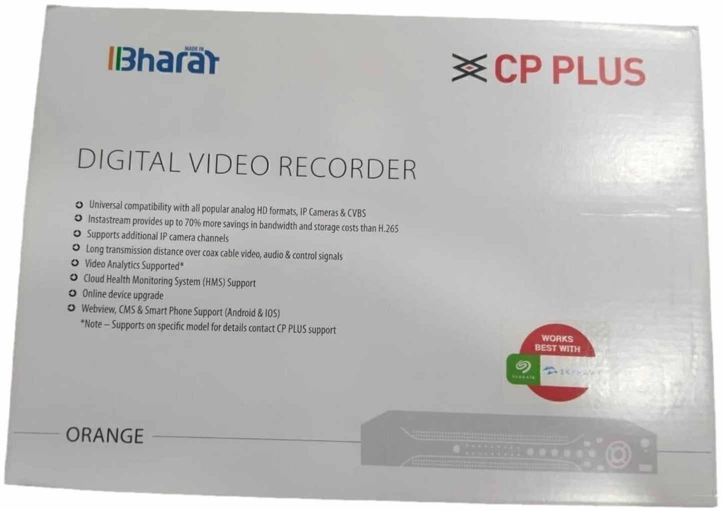 CP PLUS 1080 4 Channel HD DVR (CP-UVR-0401E1-IC /CV2/ CV5)