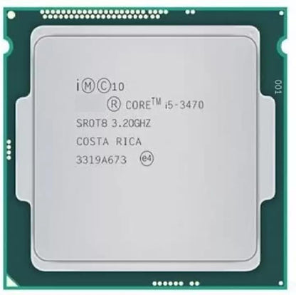 intel Core i5-3470 (i5 3rd Generation) Desktop Processor, 3.2 GHz Quad-Core, 6 MB Cache, LGA 1155 Socket, HD Graphics 2500 4 Core CPU, LGA 1155 Socket - FREE CPU FAN