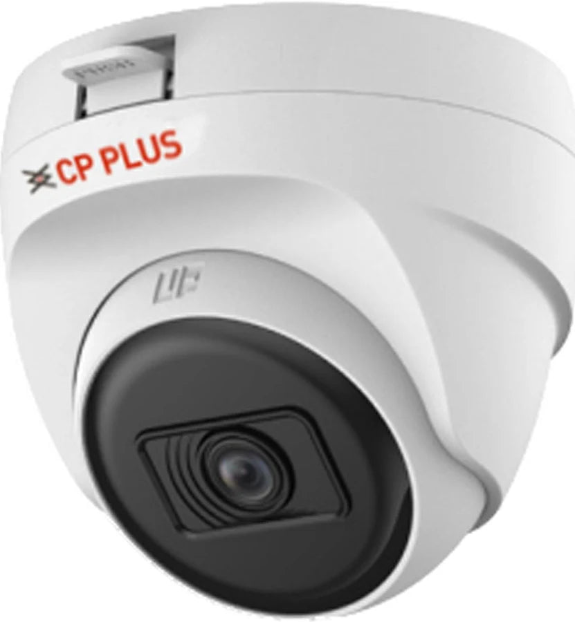 CP PLUS 2.4MP Full HD IP Indoor Wired Dome Camera CP-URC-DC24PL3 Compatible with DVR only | 30 Meters IR Black & White Night Vision | 3.6mm Lens | Motion Detection, White