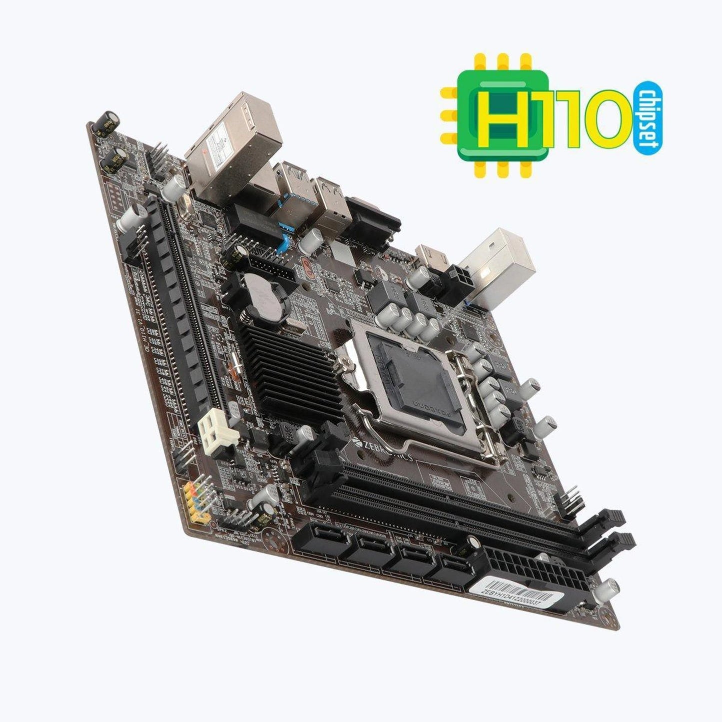 ZEBRONICS Zeb H110-D4 LGA 1151 Socket Motherboard LGA1151Socket Micro-ATX Intel H110 Chipset DDR4 Motherboard for Desktop